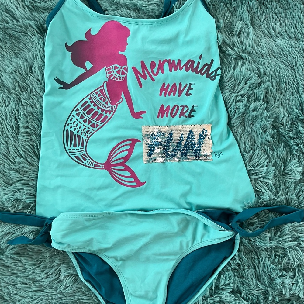 Reversible tankini - mer-mazing with sequins flip front